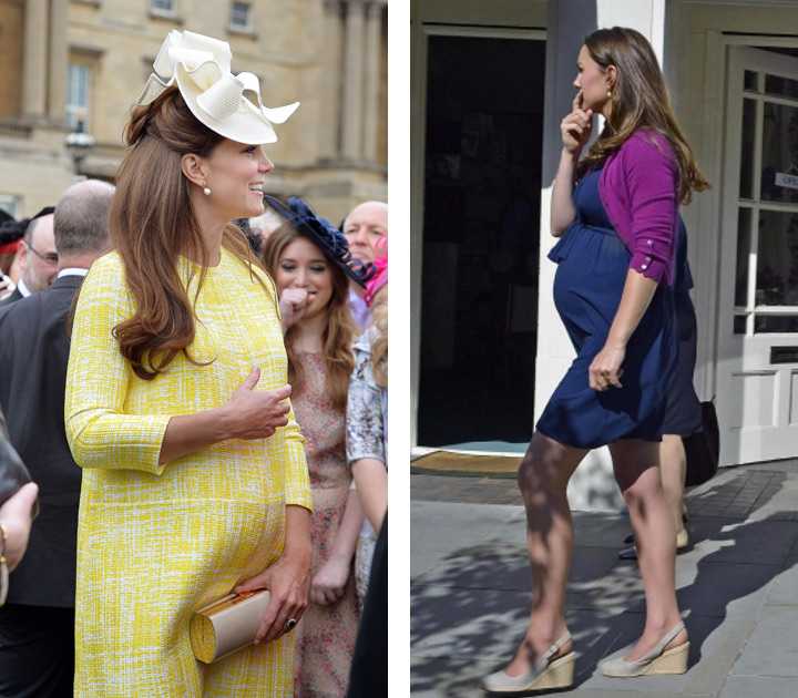 От и до: как одевалась кейт миддлтон во время двух беременностей?